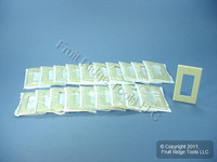 20 Ivory Leviton 1Gang Decora GFI GFCI Cover Standard Plastic Wallplates 80401-I