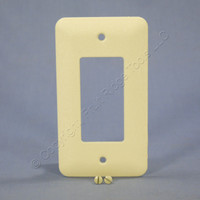 Mulberry Princess Ivory Wrinkle 1-Gang Painted Metal Switch GFCI GFI Cover Decoratortor Wallplate 79401
