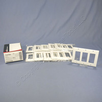 10 Cooper White Standard Decorator 3-Gang Thermoset Wallplate GFCI GFI Covers 2163W