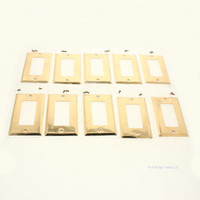 10 Creative Accents Polished Solid BRASS Curved Decorator Wallplate Covers GFCI GFI 15055 1217PB 9BS117