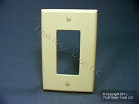 Leviton Light Almond Decora UNBREAKABLE MIDWAY Wallplate GFI GFCI Cover PJ26-T