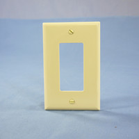 Cooper Ivory Decorator 1-Gang UNBREAKABLE Mid-Size Wallplate GFI GFCI Cover PJ26V