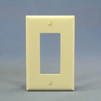 Cooper Almond Decorator 1-Gang UNBREAKABLE Mid-Size Wallplate GFI GFCI Nylon Cover PJ26A