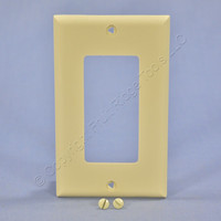 Cooper Ivory Standard 1-Gang UNBREAKABLE Decorator Wallplate GFCI GFI Nylon Cover 5151V