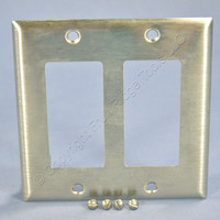 Bryant Standard 2G NON-MAGNETIC Stainless Steel Decorator Wallplate Cover S602D