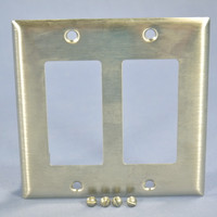 Bryant Standard 2G NON-MAGNETIC Stainless Steel Decorator Wallplate Cover S602D
