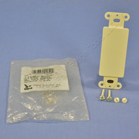 Eagle Ivory 1-Gang Decorator BLANK GFI GFCI Wallplate Insert Adapter Cover 2160V