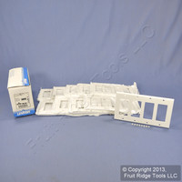 10 Leviton White Decora 4-Gang Wallplates GFCI GFI Covers 80412-W