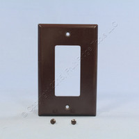 Eagle Brown 1-Gang Decorator Mid-Size Wallplate GFCI Rocker Switch Cover 2051B
