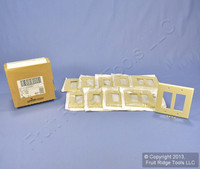 10 Leviton Ivory Decora LARGE Mid-Way GFI GFCI Cover 2-Gang Wallplates 80609-I