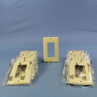 15 Cooper Ivory Standard 1-Gang UNBREAKABLE Decorator Wallplate GFCI GFI Nylon Covers 5151V