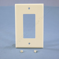 Leviton Light Almond Decora LARGE Wallplate GFCI GFI Rocker Switch Cover 80601-T