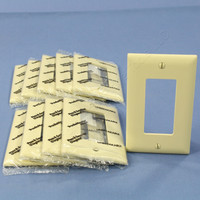 10 Pass and Seymour Trademaster® Ivory 1-Gang Decorator UNBREAKABLE Nylon MIDWAY Wallplate GFI GFCI Covers TP26-ICP