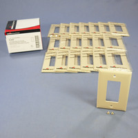 20 Cooper Ivory Decorator 1-Gang UNBREAKABLE Mid-Size Wallplate GFI GFCI Covers PJ26V