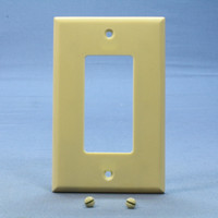 Cooper Ivory Decorator Mid-Size Thermoset Wallplate GFCI GFI Rocker Switch Cover 2051V