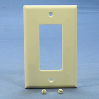 Cooper Almond Decorator Mid-Size Wallplate GFCI GFI Rocker Switch Cover 2051LA