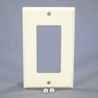 Mulberry White Semi-Gloss 1-Gang Painted Metal Decorator/GFCI/Rocker Switch Cover Wallplate Switchplate 86401