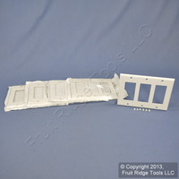 5 Leviton White Decora 3Gang Plastic Wallplate GFCI GFI Thermoset Covers 80411-W