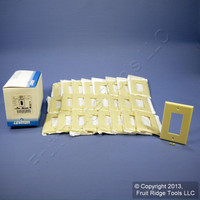 25 Leviton Ivory Decora LARGE Wallplates GFCI GFI Rocker Switch Covers 80601-I