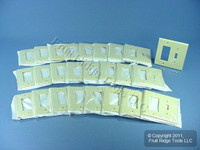 25 Leviton Midway Ivory 2-Gang Leviton Decora Combination Switch Cover GFCI GFI Wallplates 80605-I