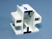 Leviton Compact Fluorescent Lamp Holder CFL Light Socket 13W 2-Pin GX23 GX23-2 Base Horizontal Screw Mount 26720-200