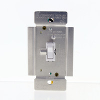 Cooper Wiring Devices White Toggle Dimmer, Non-Preset, Incandescent Only, Single Pole/3 Way, 1000W TI3101-W
