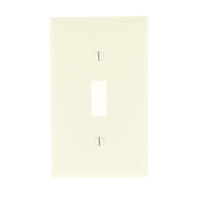 Leviton Light Almond Unbreakable Toggle Switch Cover Wall Plate Switchplate 80701-T