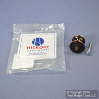 Hickory Hardware 1" x 1-1/4" Oil Rubbed Bronze Cabinet Pull Knob