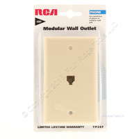 RCA Ivory Telephone Modular Wall Jack