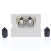 Leviton- Duplex ST 45 Degree 1.5 Unit MOS Zirconia
