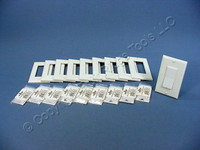10 Leviton DHC White Color Change Conversion Kits for Decora Rocker Switch 6091-W