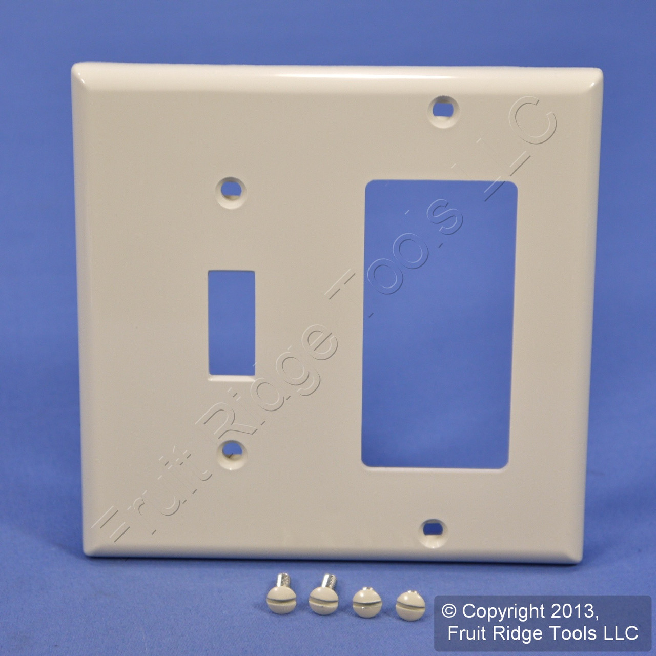 ???? ???? Leviton Light Almond Thermoplastic Combination Switch Plate Decora  GFCI Cover Nylon Wallplate GFI 80707-T In Stock Fruit Ridge Tools