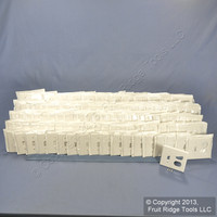 100 Leviton White Residential 2-Gang Toggle Receptacle Outlet Cover Wallplates 88005