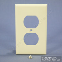 Leviton UNBREAKABLE Almond Receptacle Wallplate Nylon Duplex Outlet Cover 80703-A