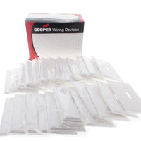 25 Cooper White LARGE Switch Covers Wallplates 2034W