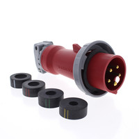 Hubbell Watertight IEC Pin & Sleeve Plug 16A 220/380V 240/415V 4P5W HBL516P6W