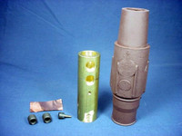 Leviton Brown ECT 17 Series Female Cam Plug Double Set Screw 690A 600V 17D24-H