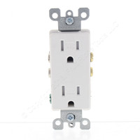 Leviton White SCRATCHED Damaged Tamper Resistant Duplex Receptacle Outlet Straight Blade Residential 5-15R 15A T5325-W