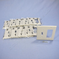 10 Leviton Gray Thermoplastic Combination Switch Plates Decorator GFCI GFI Cover Nylon Wallplates 5153GY