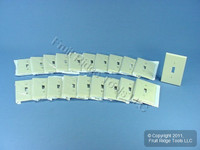20 Leviton Ivory MIDWAY Toggle Switch Cover Wallplate 1-Gang Plastic Switchplates 80501-I