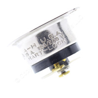 Arrow Hart Armored Midget Twist Turn Locking Flanged Inlet Plug 15A 125/250V NEMA ML3 ML-3P 7486N