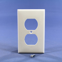 Leviton UNBREAKABLE White Receptacle Wallplate Nylon Duplex Outlet Cover 80703-W