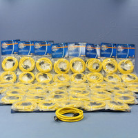 50 Leviton Yellow Cat 5e 7 Ft Ethernet LAN Patch Cords Network Cables Booted Cat5e 5G455-7YW