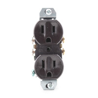 Leviton Brown RESIDENTIAL Grade Duplex Receptacle Outlet 15A NEMA 5-15 Bulk 5320