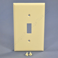 Cooper Light Almond Standard 1-Gang Unbreakable Toggle Switch Cover Wall Plate Switchplate 5134LA