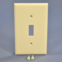 Cooper Light Almond Standard 1-Gang Unbreakable Toggle Switch Cover Wall Plate Switchplate 5134LA