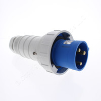Hubbell Watertight IEC 309 Pin & Sleeve Male Plug 60A 250V AC 2P3W C360P6W