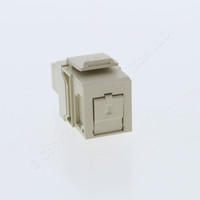 Leviton Ivory Quickport Multimode Simplex SC Fiber Optic Adapter Module Phosphor Bronze 41085-MIC