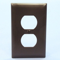 P&S Trademaster Brown 1-Gang UNBREAKABLE Receptacle Outlet Cover Wallplate TP8