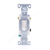 New Eaton Light Almond Residential Toggle Wall Switch 3-WAY 15A 120V 1303-7LA
